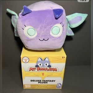 PET SIMULATOR DELUXE FANTASY PLUSH SERIES 2 FAIRY WITH DLC CODE PURPLE 8” ROBLOX